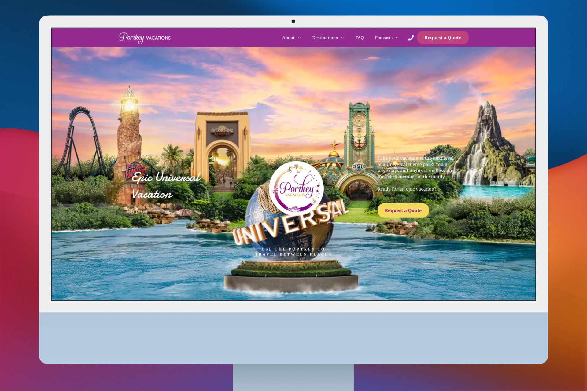 Portkey Vacations – WordPress Website